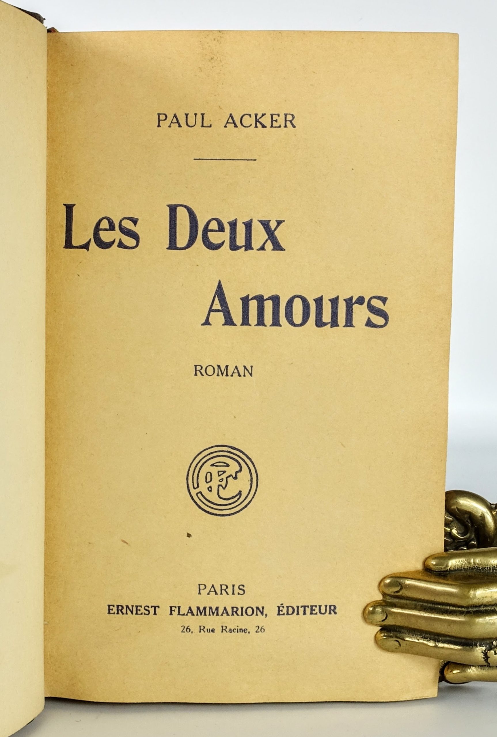 ACKER Paul - Les deux amours. EO 1914 num 1/15 sur Hollande, reliure maroquin signée – Image 4