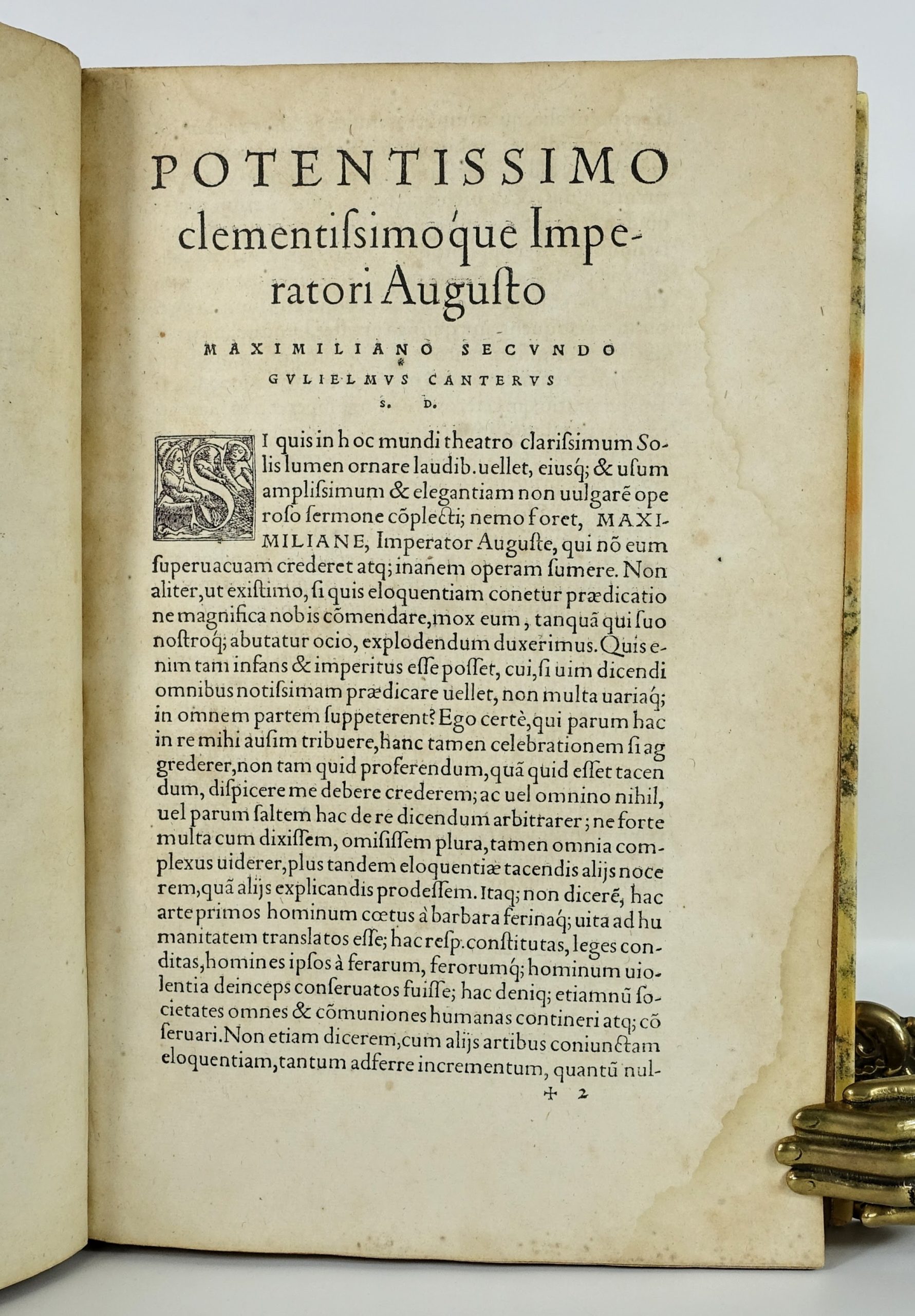 AELIUS Aristide - CANTER Willem - Aelii Aristidis Adrianensis Oratoris Clarissimi Orationum. 1566, in-folio, rarissime – Image 4