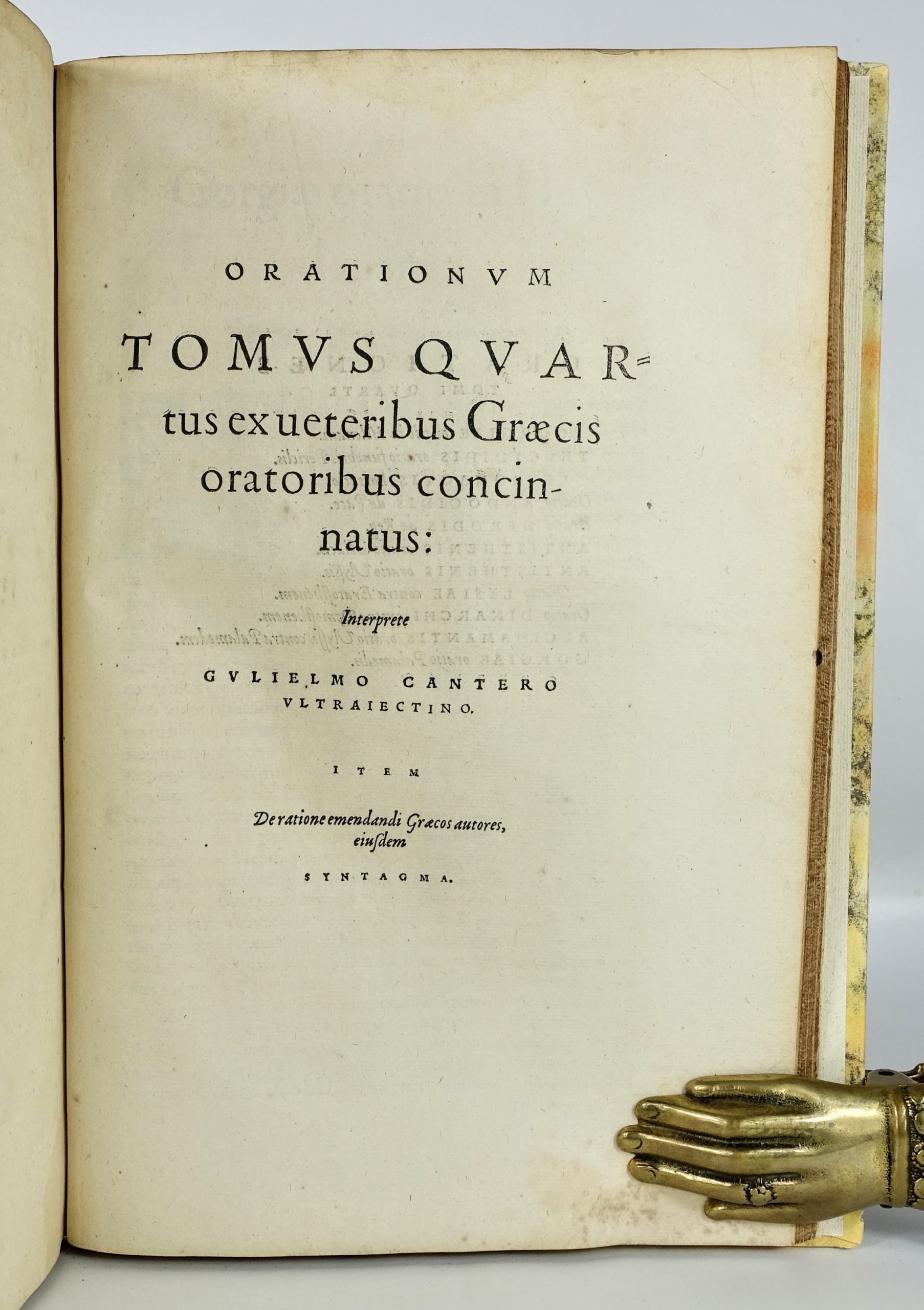 AELIUS Aristide - CANTER Willem - Aelii Aristidis Adrianensis Oratoris Clarissimi Orationum. 1566, in-folio, rarissime – Image 9