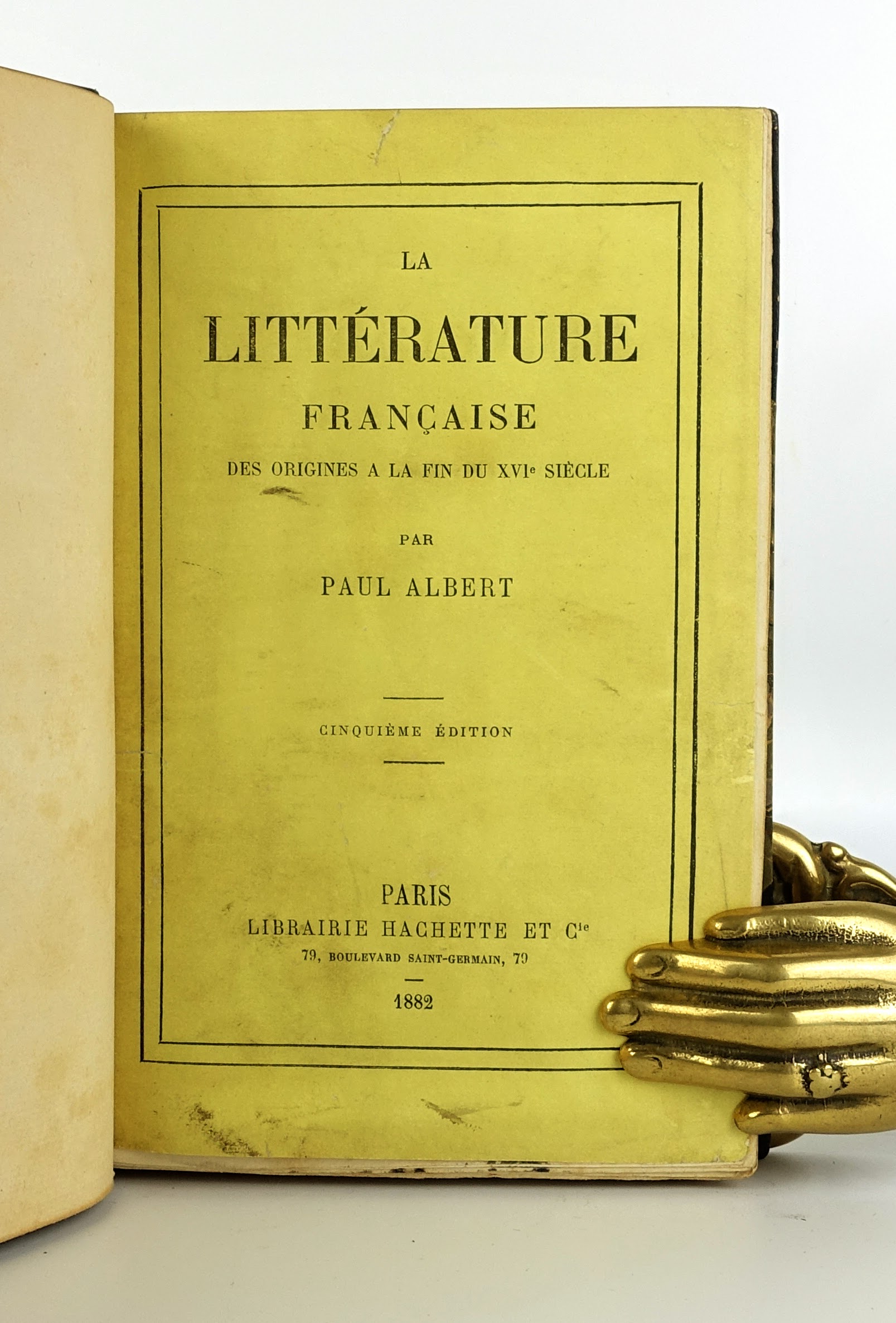 ALBERT Paul - La Littérature Française, 1882, 5/5 vol, reliure maroquin signée – Image 2
